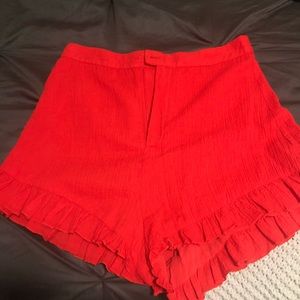 Urban Outfitters Ruffle Shorts